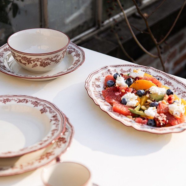 Bordo/ziloņkaula krāsas porcelāna bļodiņa Cyril – S|P Collection-image-2
