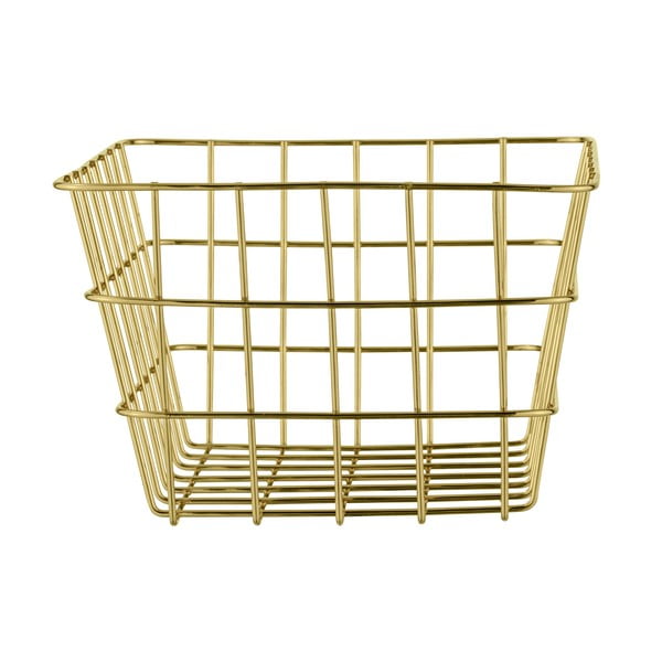 Metāla glabāšanas grozs zelta krāsā Wenko Viana-image-3