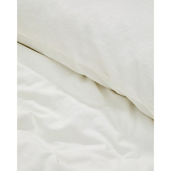 Ziloņkaula krāsas divguļamā/īpaši gara trīsdaļīga gultas veļa 220x240 cm Simmel – Kave Home-image-3