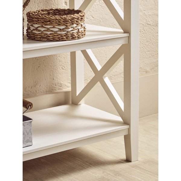 Balts priedes masīvkoka plaukts 120x81x40 cm Heritage – Premier Housewares-image-2
