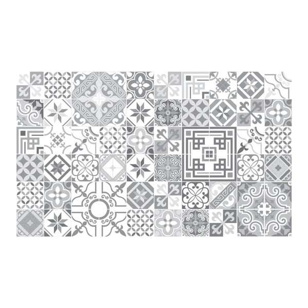 60 dekoratīvo sienas uzlīmju komplekts Ambiance Shades of Grey, 15 x 15 cm-image-2