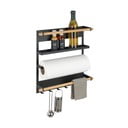 Melns virtuves sienas organizators Wenko Magna