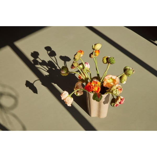 Bēša keramikas vāze (augstums 30 cm) Sapo – Hübsch-image-4