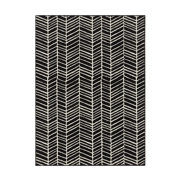 Melns paklājs Ragami Velvet, 180 x 260 cm