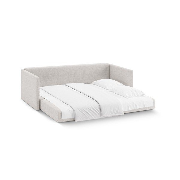 Bēšs salokāms dīvāns no šenila auduma 209 cm Shannon – Cosmopolitan Design-image-3