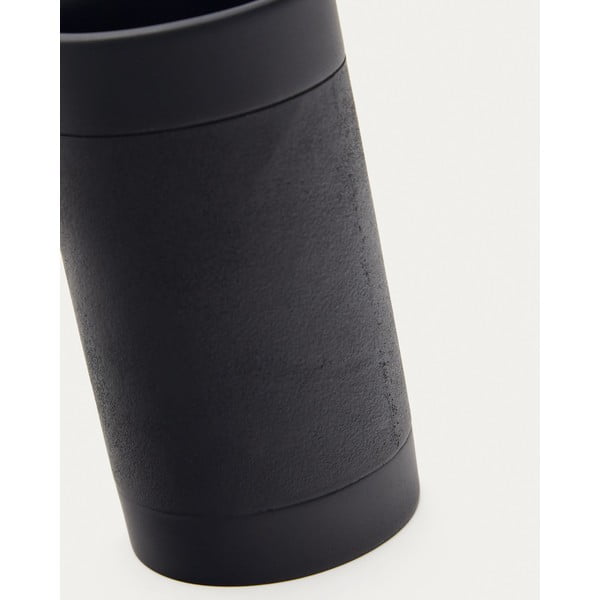 Melns polirezīna trauks zobu birstei Sisel – Kave Home-image-2