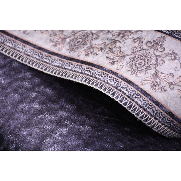 Tumši zils paklājs Vitaus Ava, 80 x 200 cm-image-1