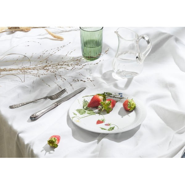 Balts deserta porcelāna šķīvis ø 22 cm Hammershøi Summer – Kähler Design-image-1