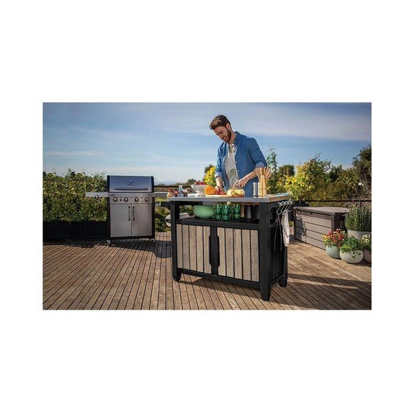Plastmasas grila galds 134x52 cm Deco Unity XL – Keter-image-2
