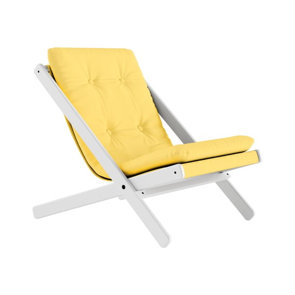 Saliekamais krēsls Karup Design Boogie White/Yellow