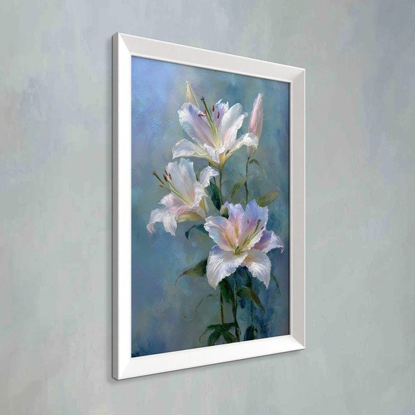 Drukāta glezna ar rāmi 56x75 cm Lilies – Styler-image-3