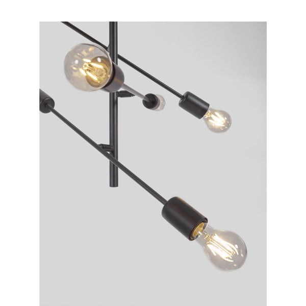 Melna piekaramā lampa ø 55 cm Spica – Kave Home-image-3