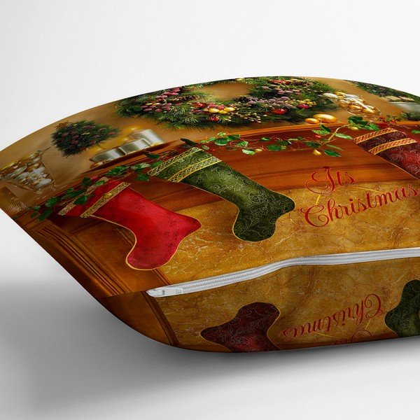 Spilvendrāna ar Ziemassvētku motīvu 43x43 cm – Mila Home-image-1