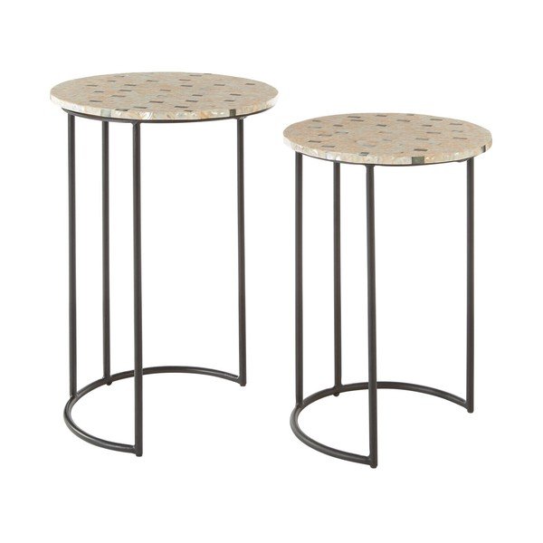 Apaļi sānu galdiņi (2 gab.) ø 38 cm Halle – Premier Housewares