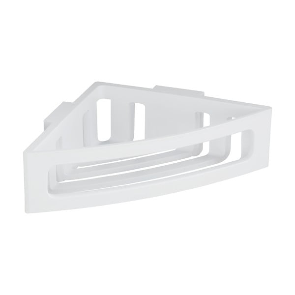 Balts stūra pašturošs plastmasas vannas istabas plaukts Bralia – Wenko-image-4