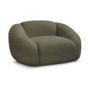 Zaļš atpūtas krēsls no buklē auduma Tina – Bobochic Paris