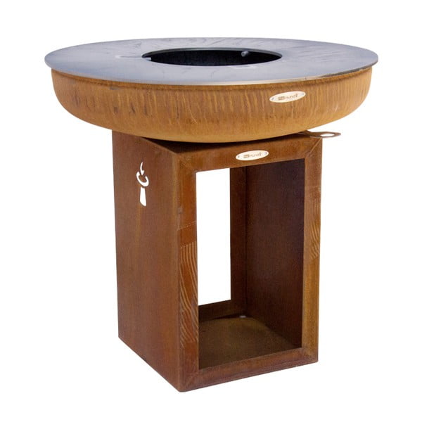 Brūns āra malkas grils Remundi Carus M, ø 82 cm-image-3