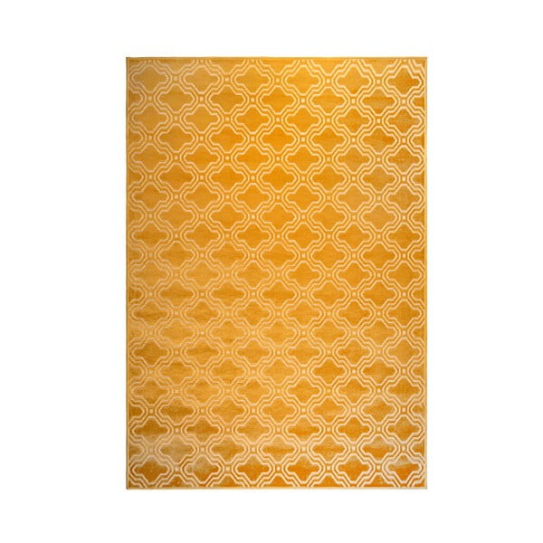 Dzeltens paklājs White Label Feike, 160 x 230 cm