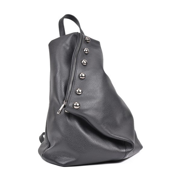 Melna ādas mugursoma Luisa Vannini Mell-image-2