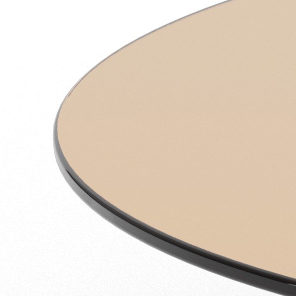 Brūns stikla apaļš žurnālgaldiņš ø 80 cm Samos – Actona-image-4