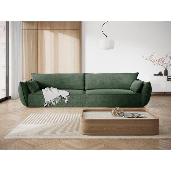 Tumši zaļš dīvāns 248 cm Vanda – Mazzini Sofas-image-1