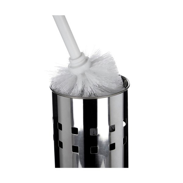 Matētas sudraba krāsas nerūsējošā tērauda tualetes birste Indy – Premier Housewares-image-4