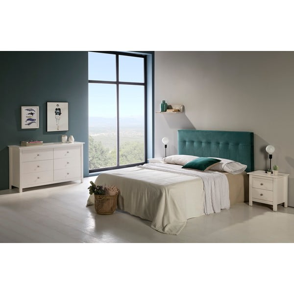 Balta priedes masīvkoka zema kumode 130x80 cm Berna – Marckeric-image-1