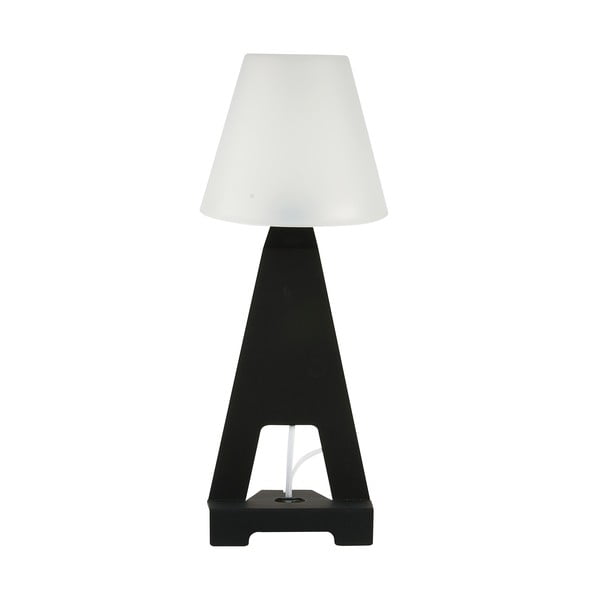 Galda lampa ar planšetdatora statīvu, melna-image-1