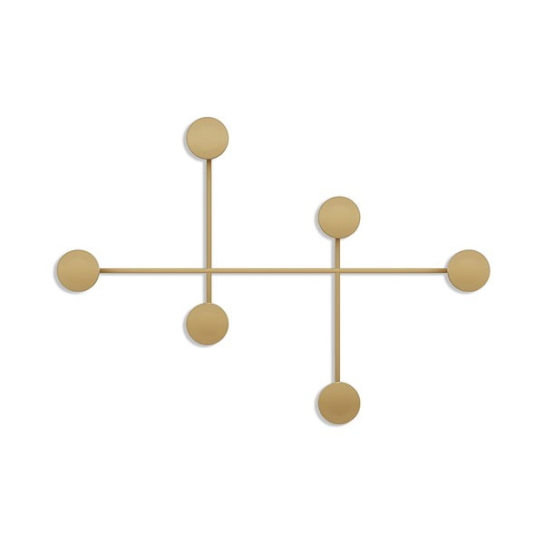Zelta krāsas metāla sienas pakaramais Dama-A – Kalune Design