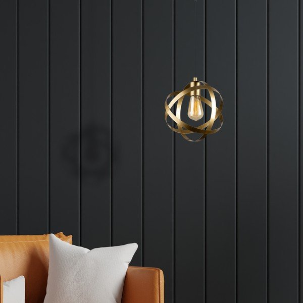 Metāla piekaramā lampa zelta krāsā Lama – Squid Lighting-image-3