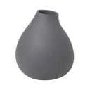 Tumši pelēka porcelāna vāze (augstums 17 cm) Nona – Blomus