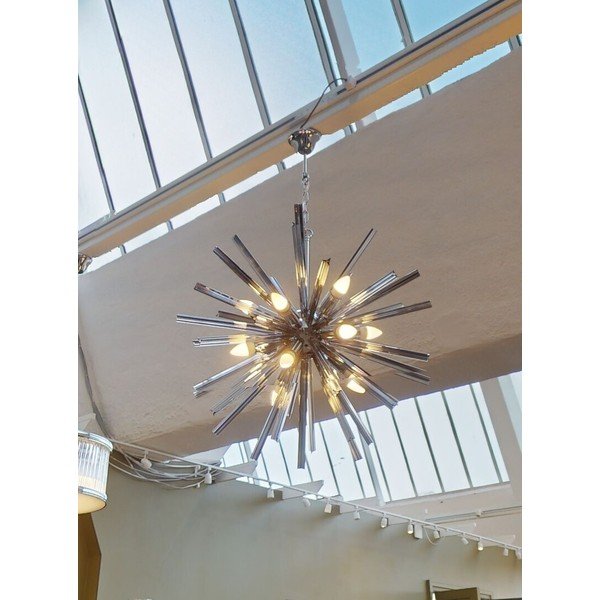 Metāla piekaramā lampa ar stikla abažūru ø 75 cm Karlo – Premier Housewares-image-1