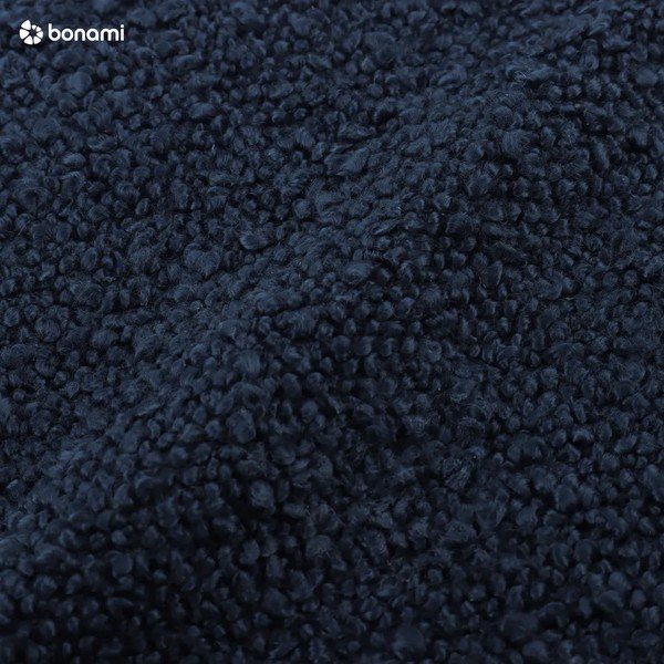 Tumši zils atpūtas krēsls no buklē auduma Poppy – Micadoni -image-3