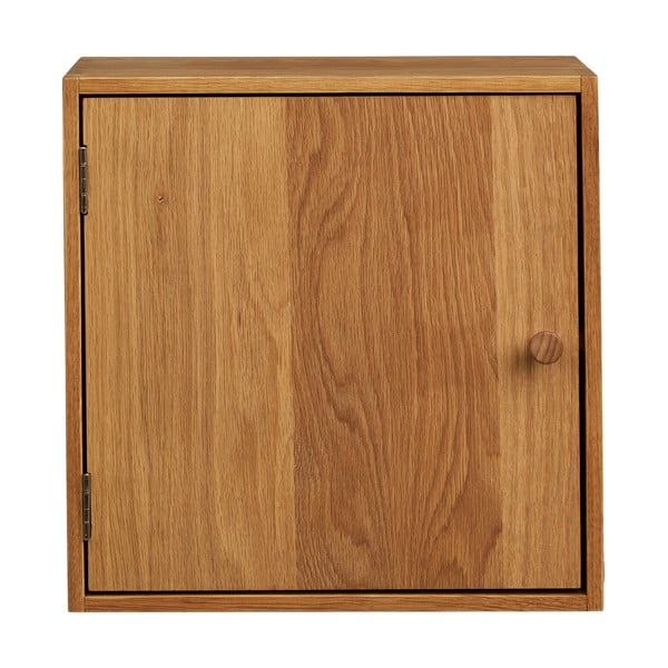 Dabīga toņa daudzlīmeņu ozola masīvkoka sienas plaukts 18 cm Townsville – House Nordic