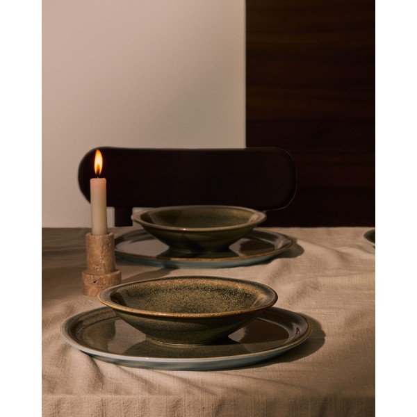 Pelēks keramikas šķīvis ø 28 cm Coval – Kave Home-image-1