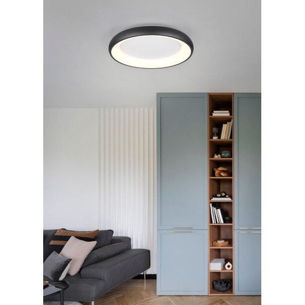 Melna LED griestu lampa ar regulējamu spilgtumu Cardona – Trio-image-1