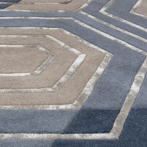 Zils vilnas paklājs Flair Rugs Harlow, 160 x 230 cm-image-2