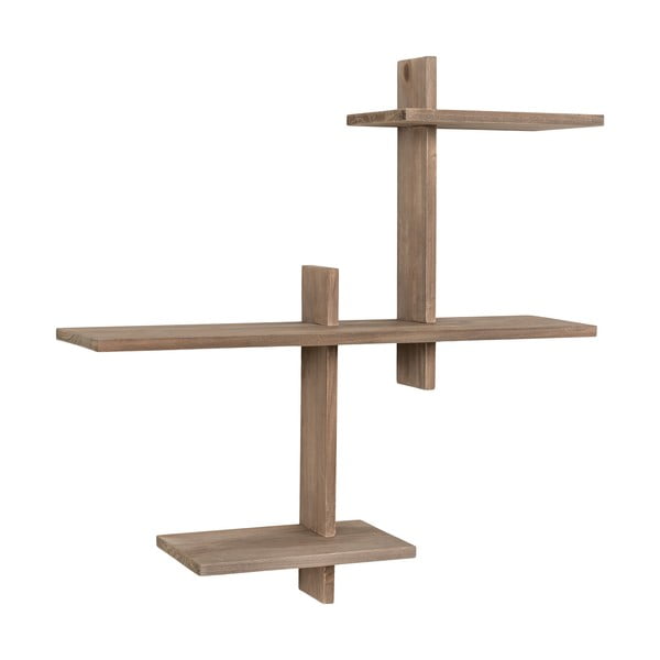 Dabīga toņa daudzlīmeņu priedes masīvkoka sienas plaukts Gavi – House Nordic-image-2