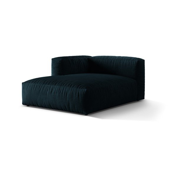 Tumši zila samta modulārā dīvāna daļa (ar kreiso stūri) Martina – Micadoni -image-1