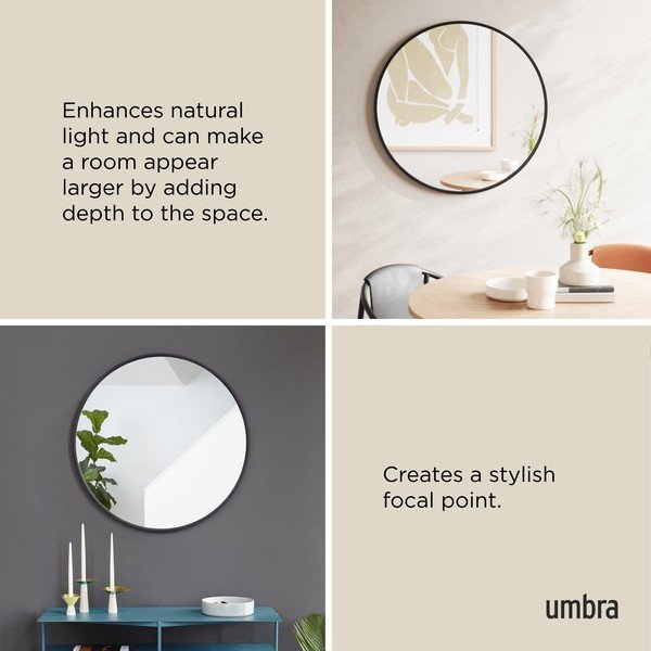 Sienas spogulis ø 94 cm Hub – Umbra-image-4