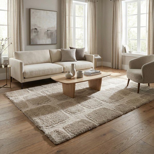 Bēšs/krēmkrāsas paklājs 120x170 cm Ember – Universal-image-1