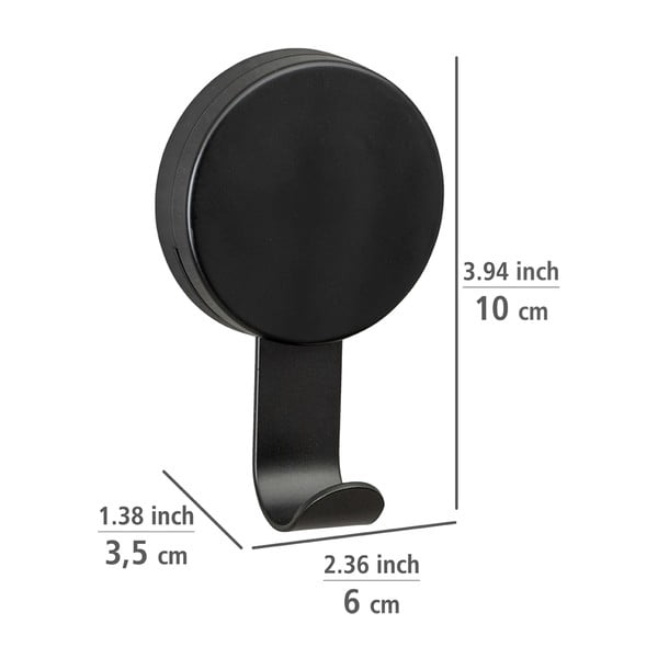 2 melnu dvieļu āķu komplekts Wenko Pavia-image-2