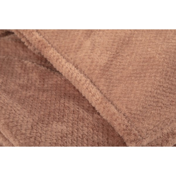 Brūns mikroplīša pleds 150x200 cm Pippa – Tiseco Home Studio-image-3