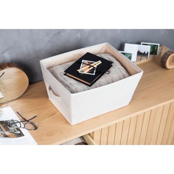 Uzglabāšanas tekstila uzglabāšanas grozs 30x40x22 cm Soft Storage – Bigso Box of Sweden-image-3