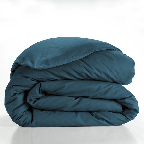 Zaļganzils divguļamais/īpaši garš kokvilnas segas pārvalks 240x220 cm Lina – douceur d'intérieur