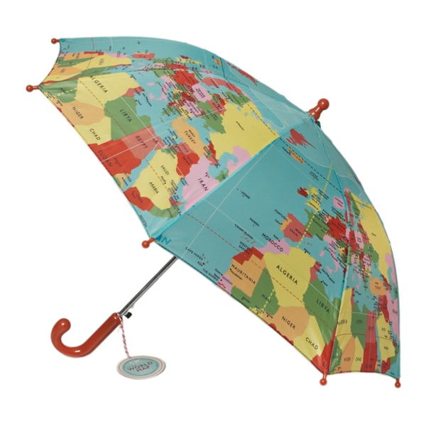 Rex London World Map bērnu lietussargs, ⌀ 70 cm