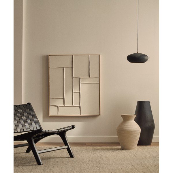 Ar rokām apgleznota/3D glezna ar rāmi/uz audekla 80x100 cm Klis – Kave Home-image-1