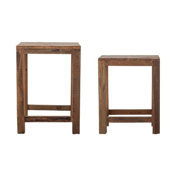 Atkārtoti pārstrādātas koksnes sānu galdiņi (2 gab.) 40x36 cm Galen – Bloomingville-image-4