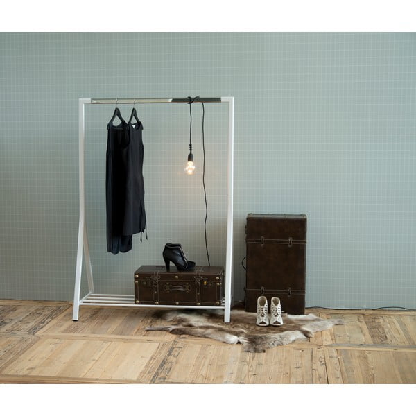 Balts metāla drēbju plaukts Brent – Actona-image-1