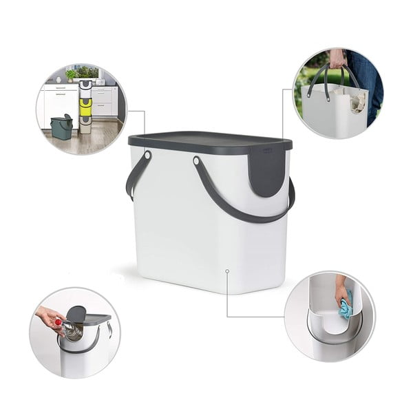 Atkritumu tvertne no pārstrādātas plastmasas 25 l Albula – Rotho-image-2